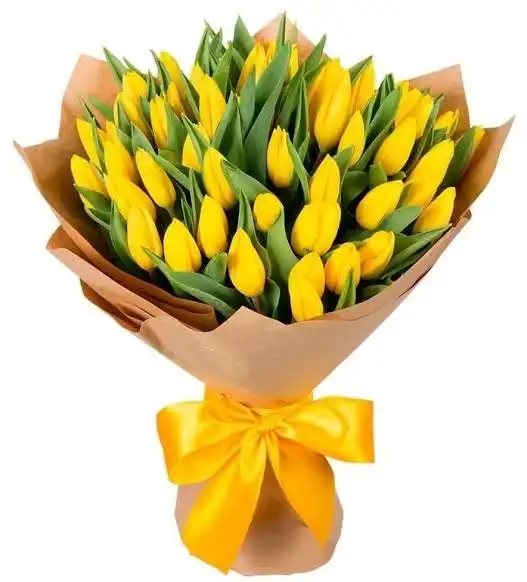 41 li sarı Lale buketi