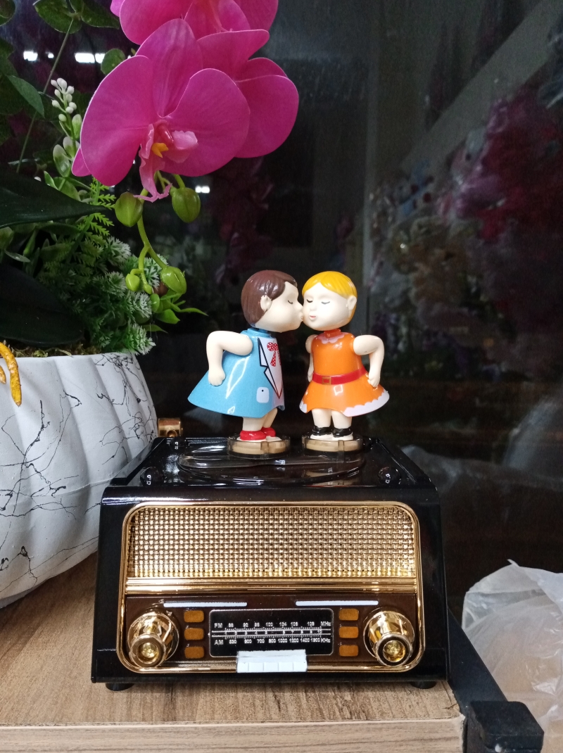 Radyo görünümlü müzik kutusu