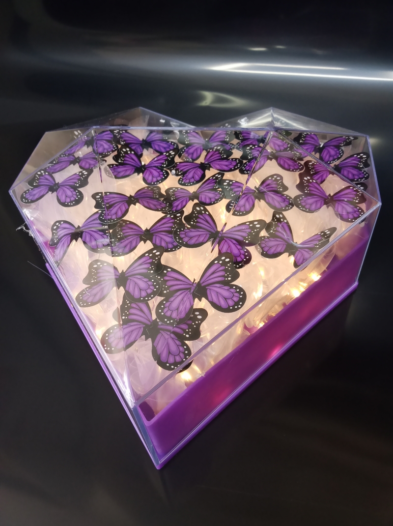 Işıklı kalpli kelebek 