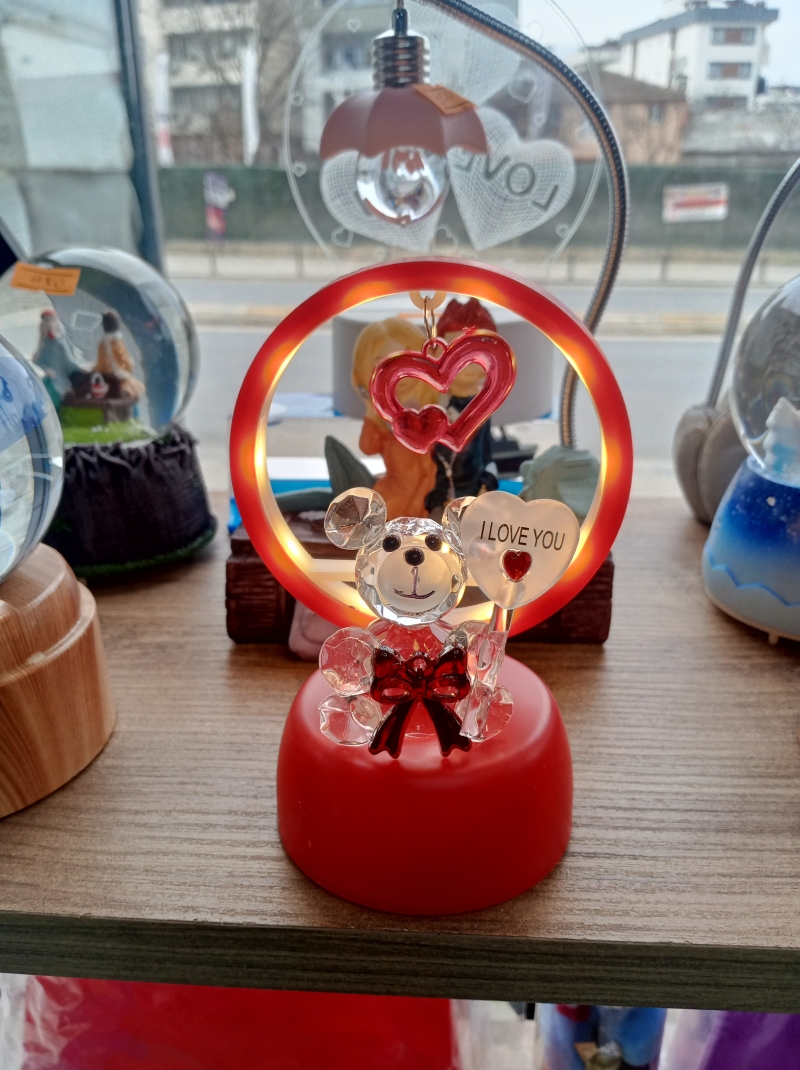 ı Love you yazı gece lambası 